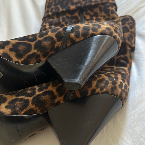 YSL SAINT LAURENT NIKI BOOTIES IN LEOPARD PRINT SUEDE - Picture 9 of 10